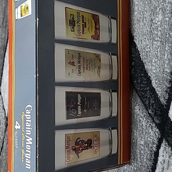 VINTAGE CAPTAIN MORGAN OFFICIAL CREW GEAR SET-OF-4  15OZ GLASSES - Picture 9 of 13